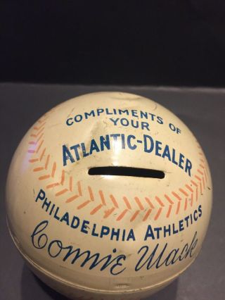 1940 ' s Philadelphia Athletics A ' s Connie Mack Atlantic Oil Coin Bank 2