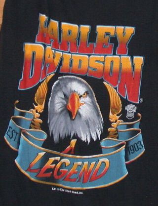 Vintage Harley Davidson " A Legend " Tank Top Lg/xl