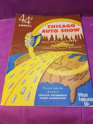 1954 44th Anual Chicago Auto Show Program