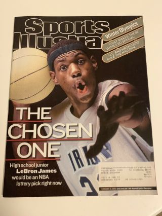Lebron James Sports Illustrated February 18,  2002 First Cover “the Chosen One”