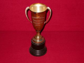 Vtg 1959 Lexington Golf Association Runner - Up Cup Trophy Bakelite Silverplate