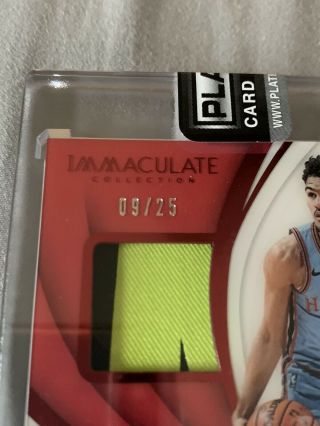 2018 Trae Young Immaculate RPA 9/25 Red Rookie Patch Auto WOW 2