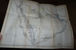 1869 Central & Eastern Arabia 1862 - 63 By Palgrave Colour Map & 4 Plans Riyadh