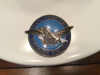 Vintage Pratt & Whitney Aircraft Dependable Engines Enameled Emblem / Badge