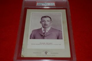 1902 - 11 W600 Sporting Life Claude Ritchey Cabinets - Pittsburg Psa Graded Vg - Ex 4