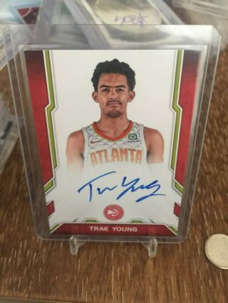 2018 - 19 Panini Absolute Trae Young Next Day Rookie Auto Sp Atlanta Hawks Rc