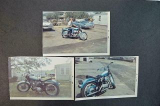 Vintage Photos Circa 1967 Harley Davidson Xlch Motorcycle 966003