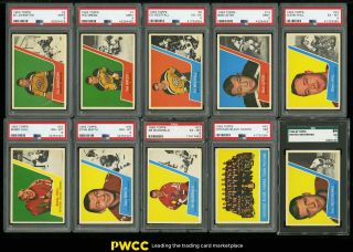 1963 Topps Hockey Hi - Grade Near Complete Set Bucyk Hull Checklist,  Psa (pwcc)