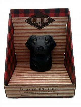 Nip Black Lab Dog Hitch Cover Saddlebred Outdoors Fits 1 7/8 " & 2 " Balls