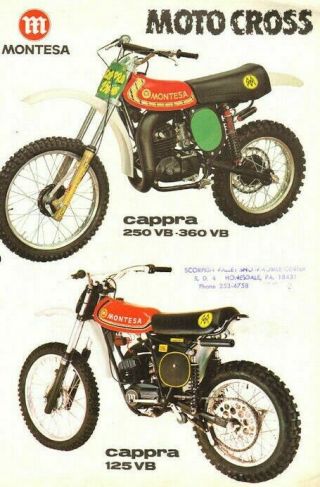 1978 Montesa Cappra Vintage Motorcycle Brochure