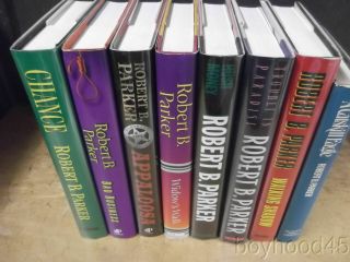 8 Modern First Edition Novels By Robert B.  Parker - Signed By The Author