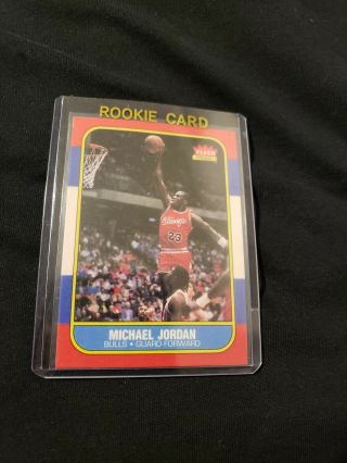 Michael Jordan 1986 Fleer Rc Rookie Card 57