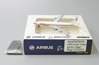 Anglo Cargo B707 - 338c Reg:g - Eoco Scale 1:400 Aviation400 Diecast Model Av4707019