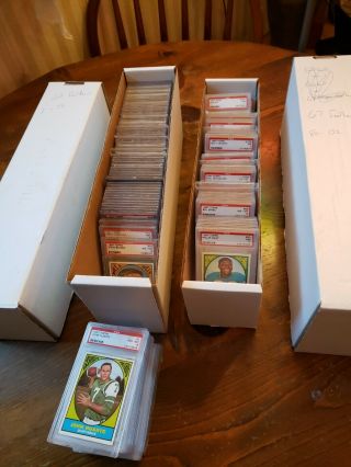1967 Topps Football Near Complete Set (131/132) All Graded Every Card Listed