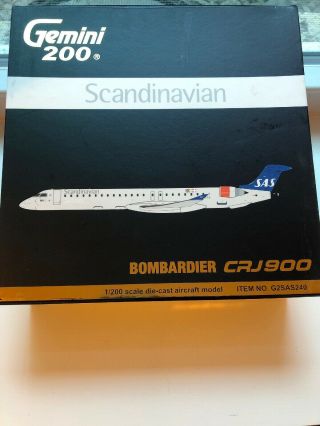 1/200 Bombardier Crj - 900 Sas By Gemini