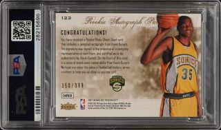 2007 Fleer Hot Prospects Kevin Durant ROOKIE AUTO PATCH /399 123 PSA 10 (PWCC) 2