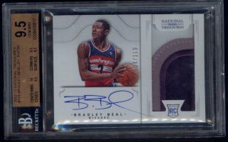 Bradley Beal 2012 - 13 National Treasures Rookie Patch Auto Rc Rpa 024/199 Bgs 9.  5