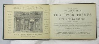 Taunt ' s MAP of the RIVER THAMES from Lechlade to London HENRY W.  TAUNT 3