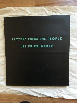 Lee Friedlander Photo Book Letters From The People Jonathan Cape 1993 Hcdj