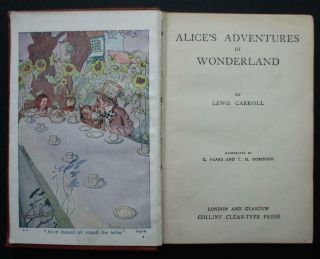 1907 1st Alice In Wonderland Charles Pears & Thomas Heath Robinson Illustrated