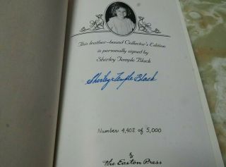 Child Star Shirley Temple Black - Signed - Limited Edition - Easton Press