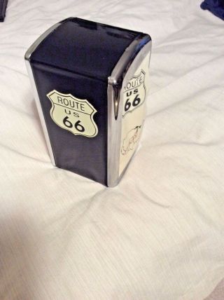 Napkins Holder Route 66 Metal Holder With Printed Route 66 Napkins