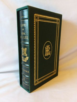 J.  E.  Cooke Life Of General Robert E.  Lee Easton Press Decorative Leather