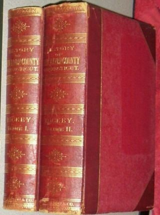 Rare 1892 Haven Meriden Waterbury Derby Connecticut Ct 2 Vol 1st Edition