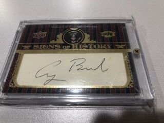 2008 Upper Deck Signs Of History George H.  W.  Bush Auto Signed 5/18