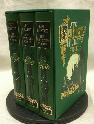 Leo Tolstoy The Collected Stories 3 Volumes Folio Society Hardcover Slipcase