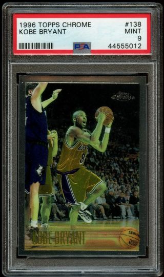 1996 - 97 Topps Chrome 138 Kobe Bryant Rookie Card Psa 9 Rc