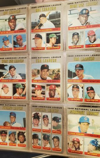 Topps Baseball 1970 Complete Factory Set Kept In Baseball Card Album Since 1971