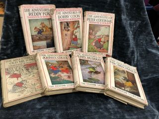 The Bedtime Story - Books Set Of 7 Books By Thornton W.  Burgess 1939,  Ships
