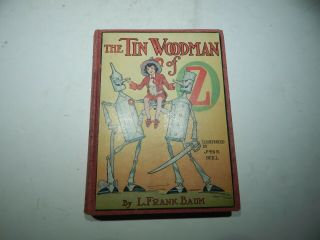 The Tin Woodman Of Oz Book By L.  Frank Baum - 1918 1st Ed.  W/ 10 Color Plates