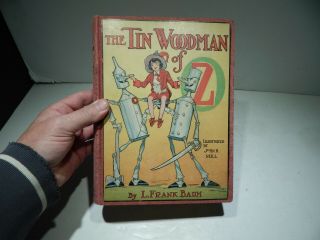 THE TIN WOODMAN OF OZ BOOK BY L.  FRANK BAUM - 1918 1ST ED.  W/ 10 COLOR PLATES 2