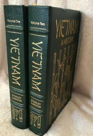 " Vietnam ",  By Stanley Karnow,  2 Volume Set,  Easton Press