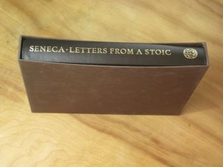 Folio Society Letters From A Stoic - Seneca