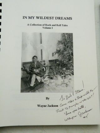 2 Books,  In My Wildest Dreams by Wayne Jackson Vol 1&2 JAZZ MUSICIAN BOTH SIGNED 2