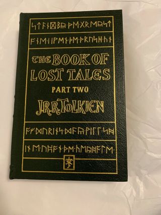 The Book Of Lost Tales Part Two.  Jrr Tolkien Leather Lord Of The Rings