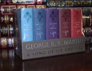 Game Of Thrones By George Martin Leather Cloth Song Ice Fire Box Set