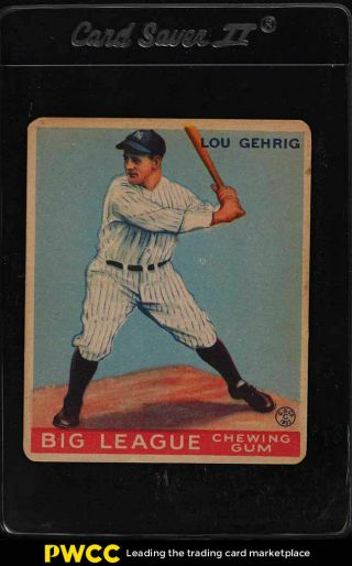 1933 Goudey Lou Gehrig 92 Psa Auth,  Altered (pwcc)