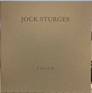 Jock Sturges " Color " Autographed By Sturges