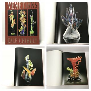 Dale Chihuly Signed Art Book Venetians Exhibition Glass Sculpture Print Vase Vg