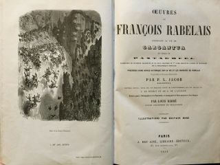 1854 Oeuvres De Francois Rabelais/dante Alighieri (2 In 1) - 22 Plates Dore/etex