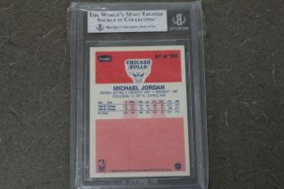 MICHAEL JORDAN 1986 - 87 Fleer 57 Rookie Card BGS 4.  5 2