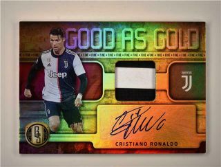 2019 - 20 Gold Standard Good As Gold Memorabilia Auto Gg - Cr7 Cristiano Ronaldo /7