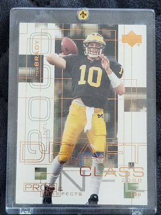 Tom Brady Rookie Card Rc 2000 Upper Deck Pros And Prospects 124 - 430 Of 1000