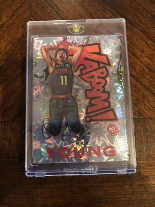 2018 - 19 Panini Crown Royale Trae Young Rc Ssp Kaboom Case Hit Monster