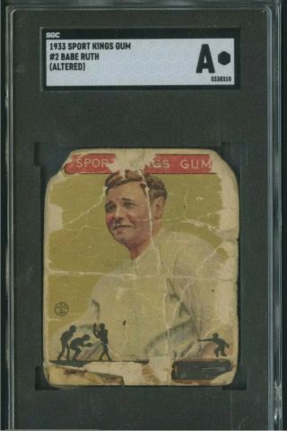 1933 Goudey Sport Kings Babe Ruth 2 Sgc Altered