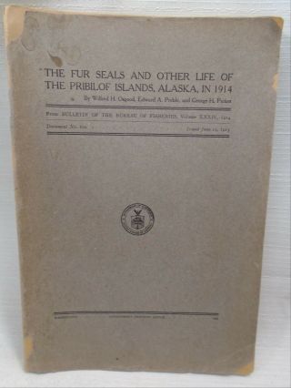 Fur Seals And Other Life Of The Pribilof Island Alaska 1914 Author Signed Book